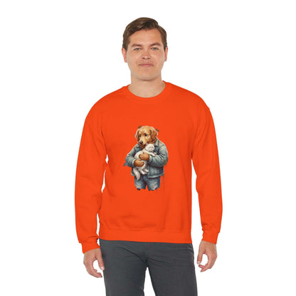 Watercolor Dog painting Unisex Crewneck Sweatshirt style 6