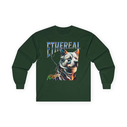 Dog Ethereal Fusion Unisex Ultra Cotton Long Sleeve