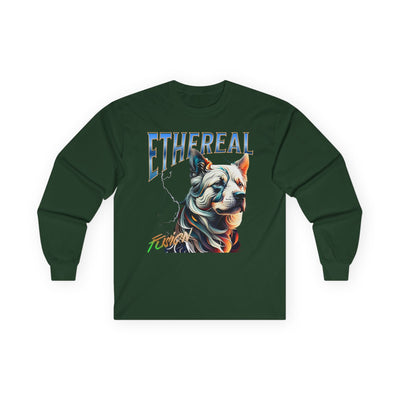 Dog Ethereal Fusion Unisex Ultra Cotton Long Sleeve