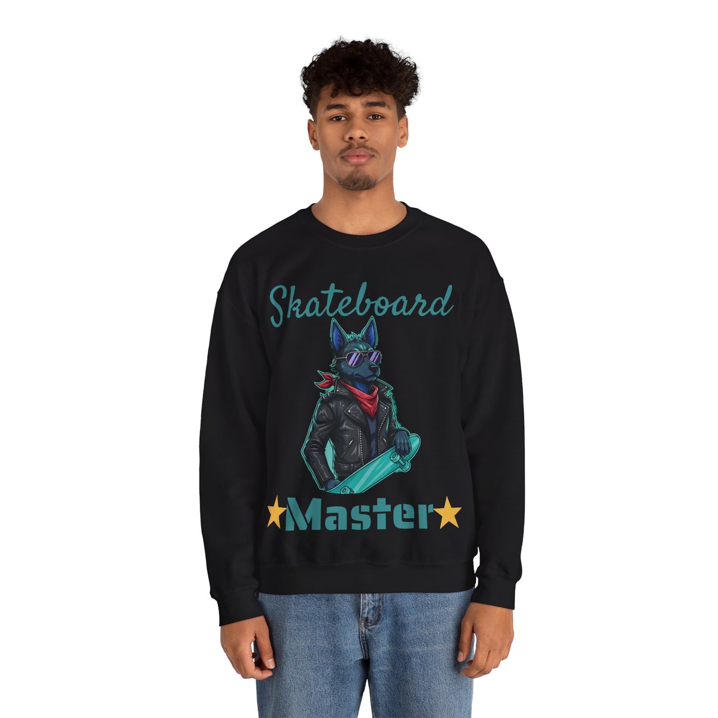 Cool Dog Unisex Heavy Blend Crewneck Sweatshirt style 4
