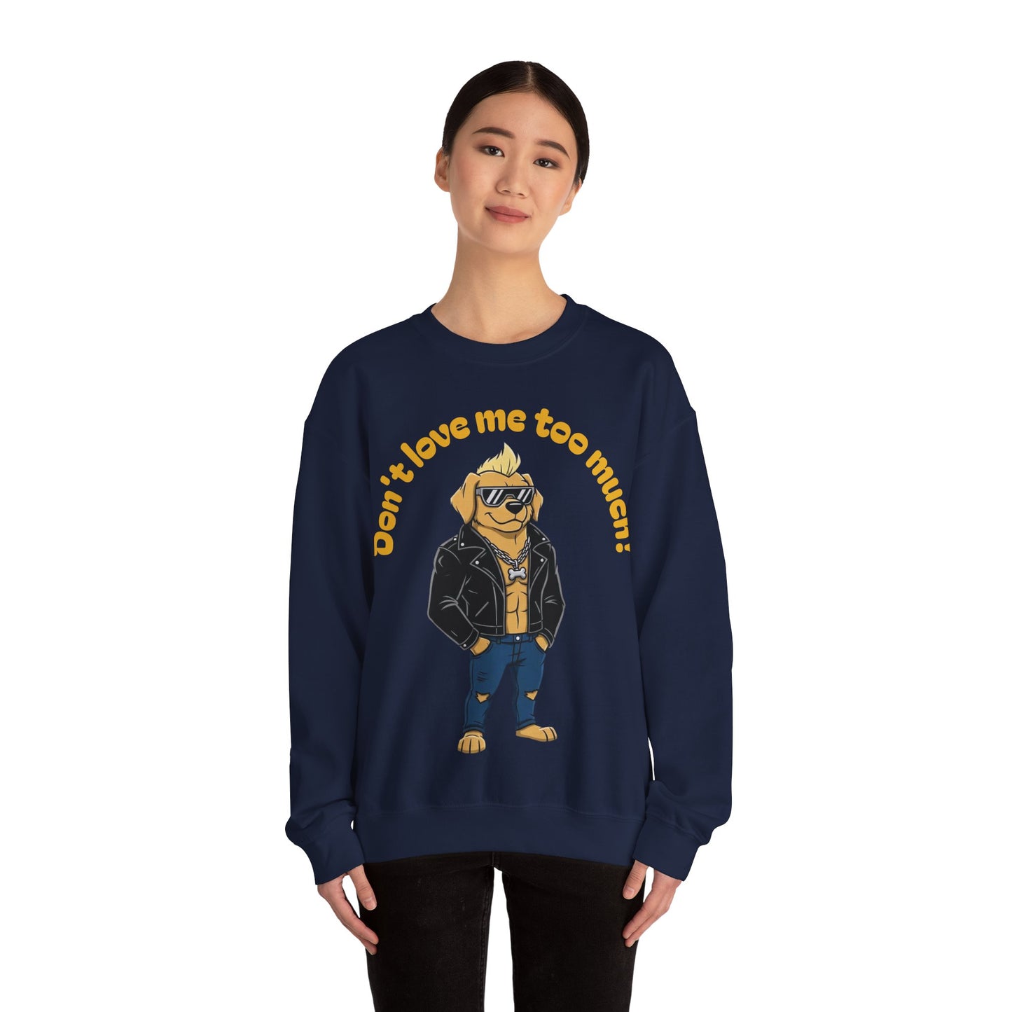 Cool Dog Unisex Heavy Blend Crewneck Sweatshirt style 2