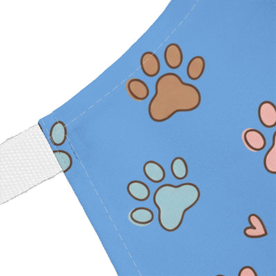 Cute Pet Lover's Apron with 5-Color Straps, Dog Paw Print Kitchen Apron, Gift for Animal Lovers, Cooking Accessory, Pet-Themed Gift