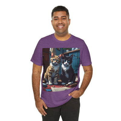 Adorable Cat Lovers Tee style 1- Cute Cat Graphic Tee, Pet Lover Gift, Animal T-Shirt, Birthdays, Cat Enthusiasts, Everyday Wear