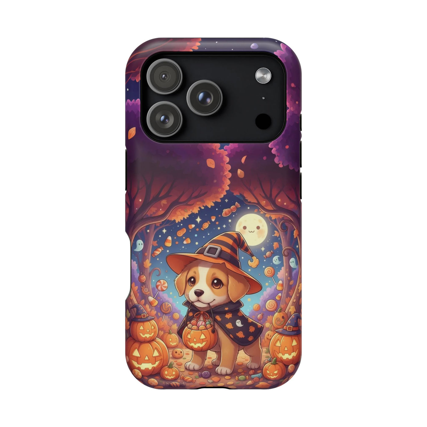 Halloween cute puppy anime style 1 Magnetic Impact-Resistant Phone Case, Cute Dog Design, Pet Owner Gift, Animal Lover Accessory, Birthday Gift for Dog Lovers
