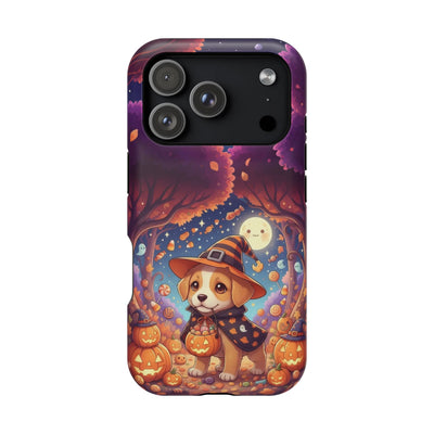 Halloween cute puppy anime style 1 Magnetic Impact-Resistant Phone Case, Cute Dog Design, Pet Owner Gift, Animal Lover Accessory, Birthday Gift for Dog Lovers