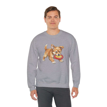 Watercolor Dog painting Unisex Crewneck Sweatshirt style 5