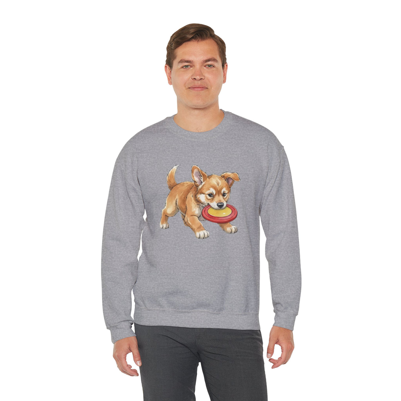 Watercolor painting style 8 Men & Women Cute Cat Pile Crewneck Sweatshirt