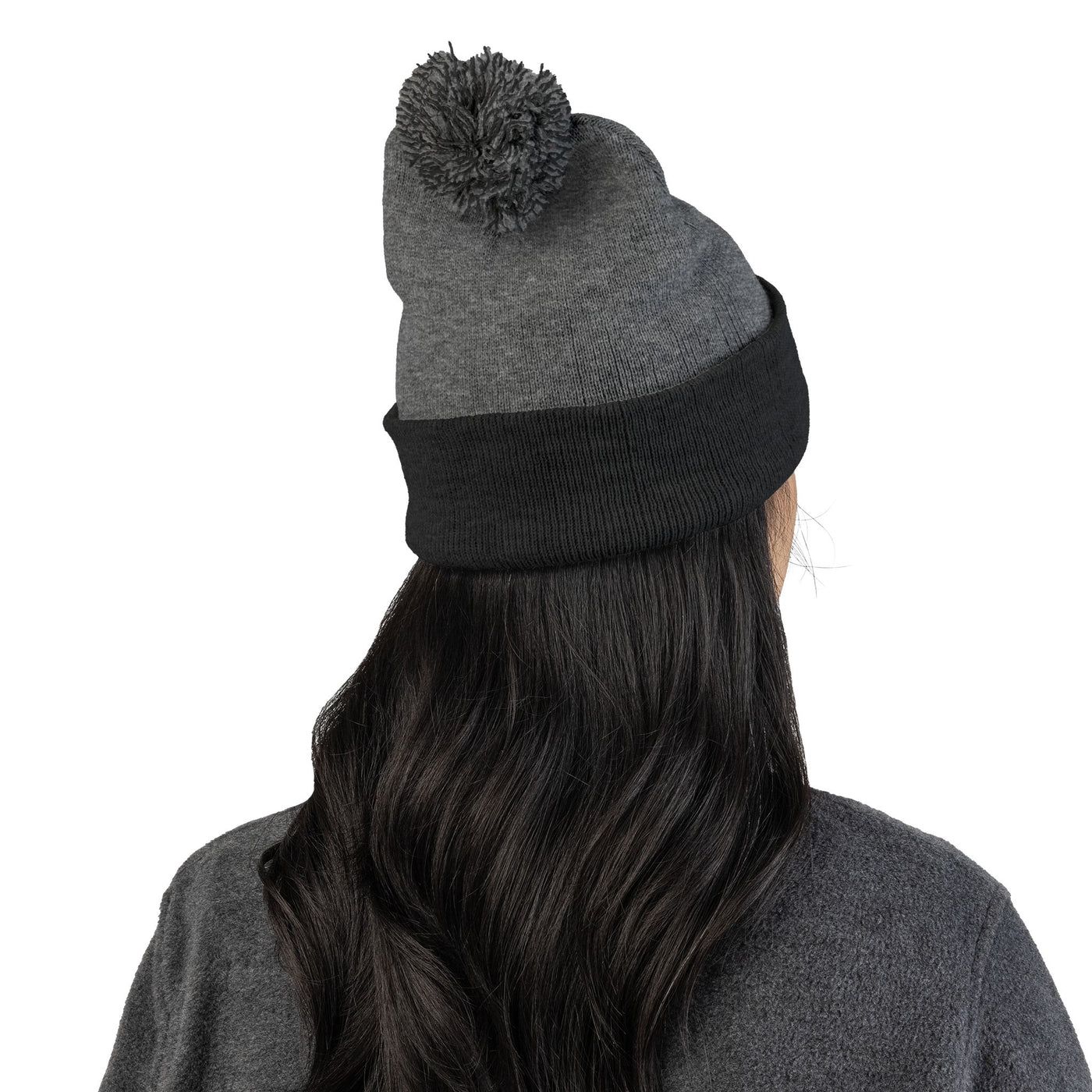 Embroidered Cat Mom Pom-Pom Knit Cap
