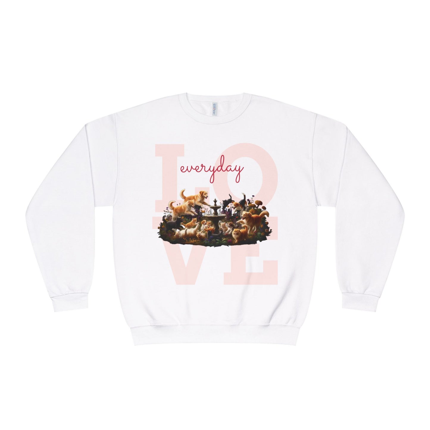 Love Everyday Cats & Dogs Unisex NuBlend Crewneck Sweatshirt