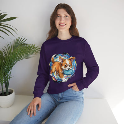 Watercolor painting style 7 Men & Women Cute Cat Pile Crewneck Sweatshirt
