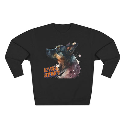 Loyal Heart Dog Lover Unisex Crewneck Sweatshirt style 1