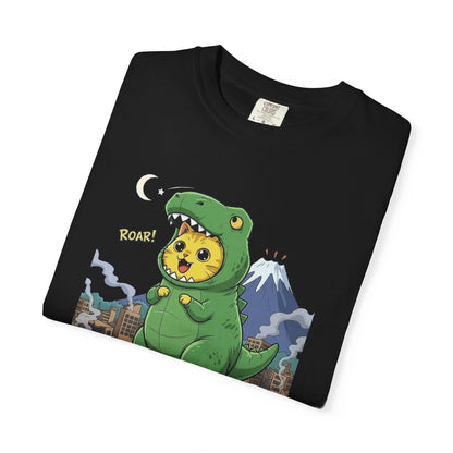 Cat cosplay Godzilla Funny Design Unisex T-Shirt style 1