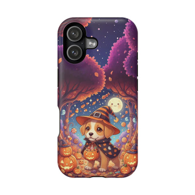 Halloween cute puppy anime style 1 Magnetic Impact-Resistant Phone Case, Cute Dog Design, Pet Owner Gift, Animal Lover Accessory, Birthday Gift for Dog Lovers