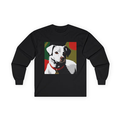 Dog Lover Long Sleeve Tee style 1, Pet Gift, Casual Wear, Animal Lover Shirt, Unique Dog Art Clothing