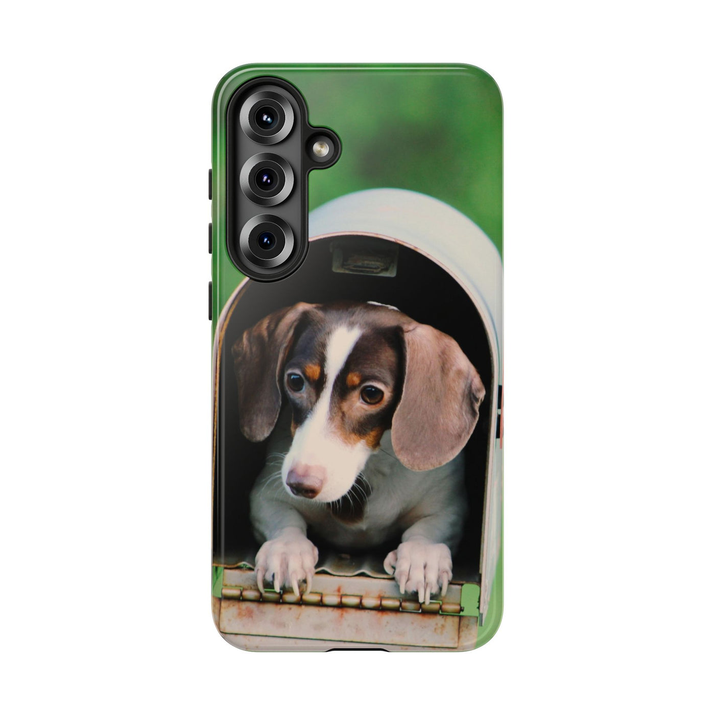 Puppy in mailbox - Tough Phone Case for Apple iPhone & Samsung Galaxy, Cute Pet Accessories, Gift for Cat Lovers