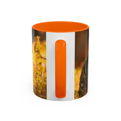 Golden Autumn Cat Coffee Mug - Cute Cat Mug, Nature Lover Gift, Cozy Kitchen Decor, Fall Drinkware, Cat Lover Gift