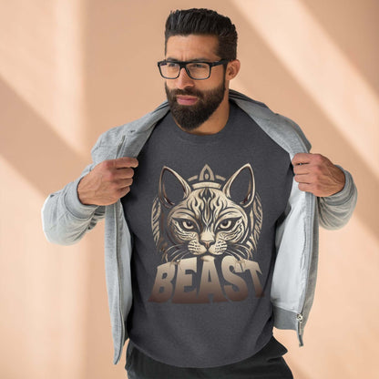 Beast Cat Unisex Crewneck Sweatshirt style 3
