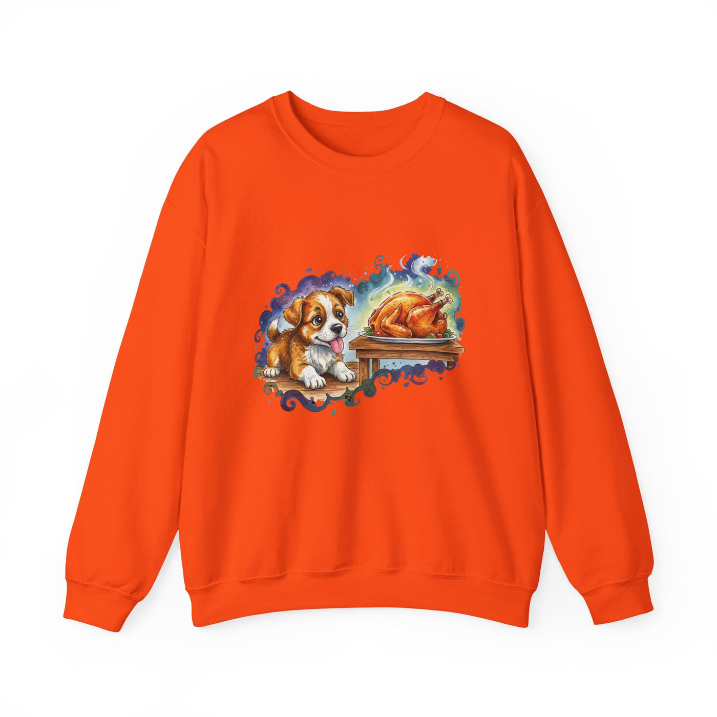 Watercolor painting style 6 Men & Women Cute Cat Pile Crewneck Sweatshirt