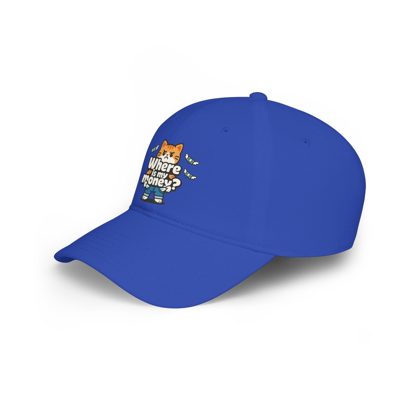 Where is my money Cute Cat Low Profile Cap Hat