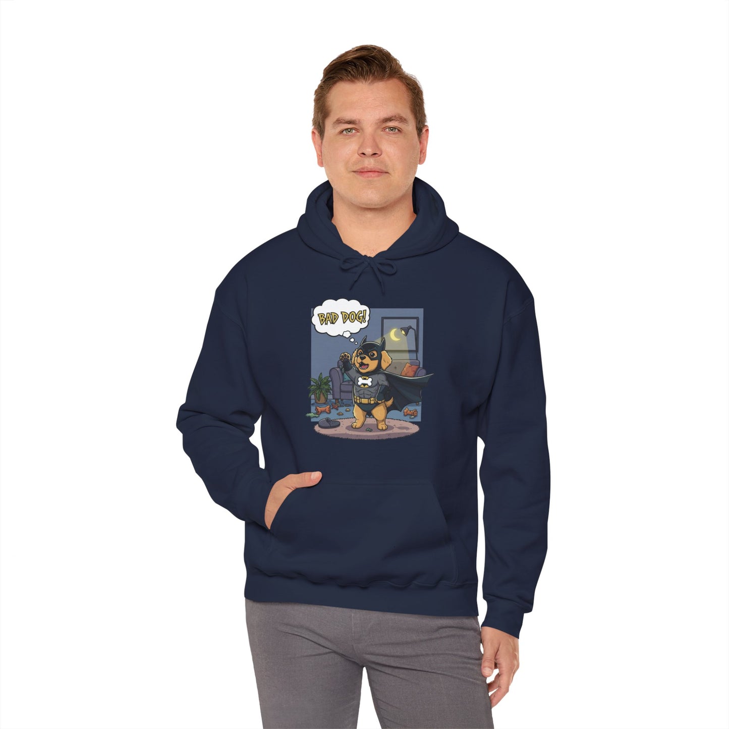 Dog cosplay Batman Funny Design Unisex Hoodie style 1