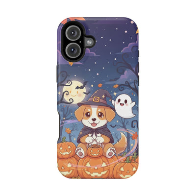 Halloween cute puppy anime style 3 Magnetic Impact-Resistant Phone Case, Cute Dog Design, Pet Owner Gift, Animal Lover Accessory, Birthday Gift for Dog Lovers
