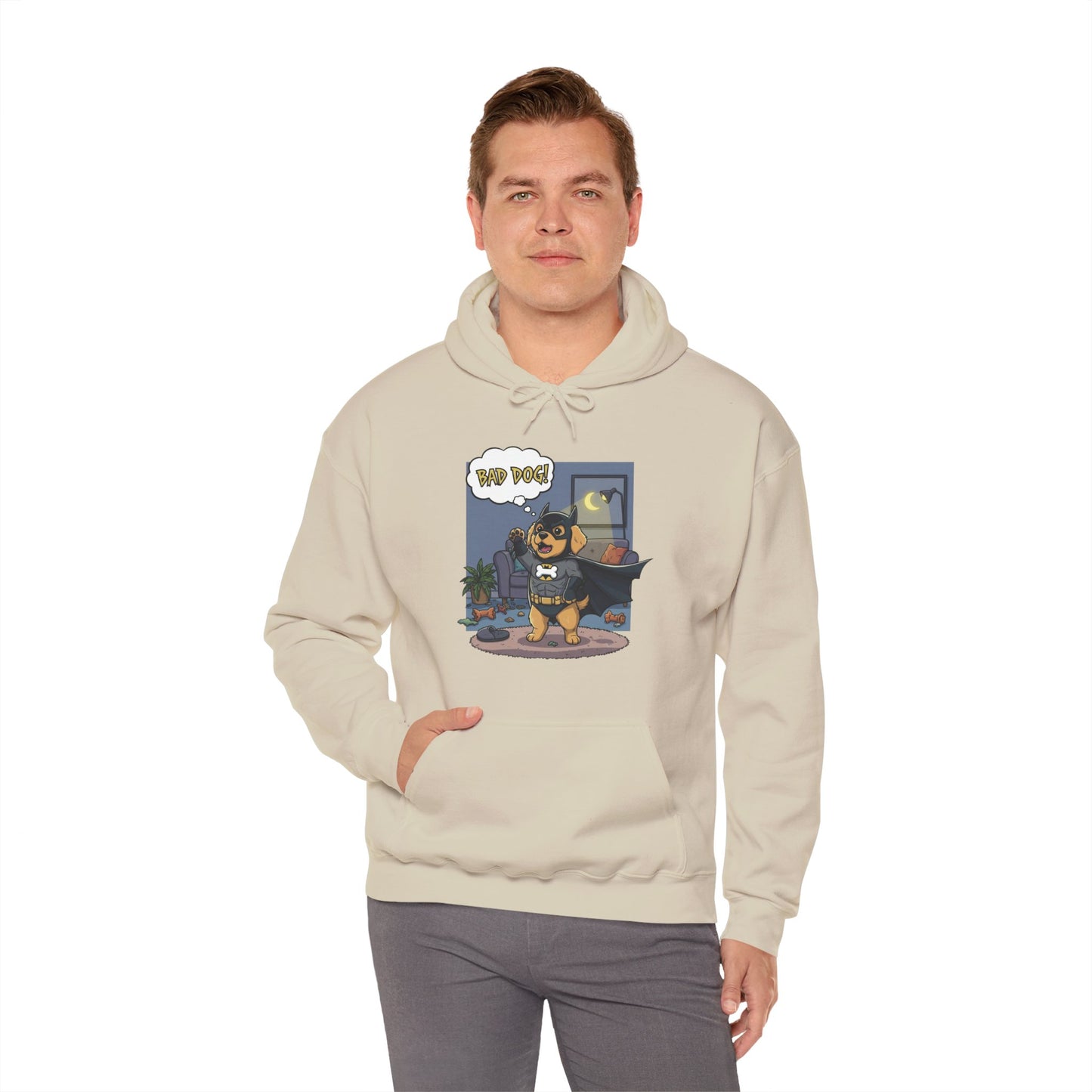 Dog cosplay Batman Funny Design Unisex Hoodie style 1