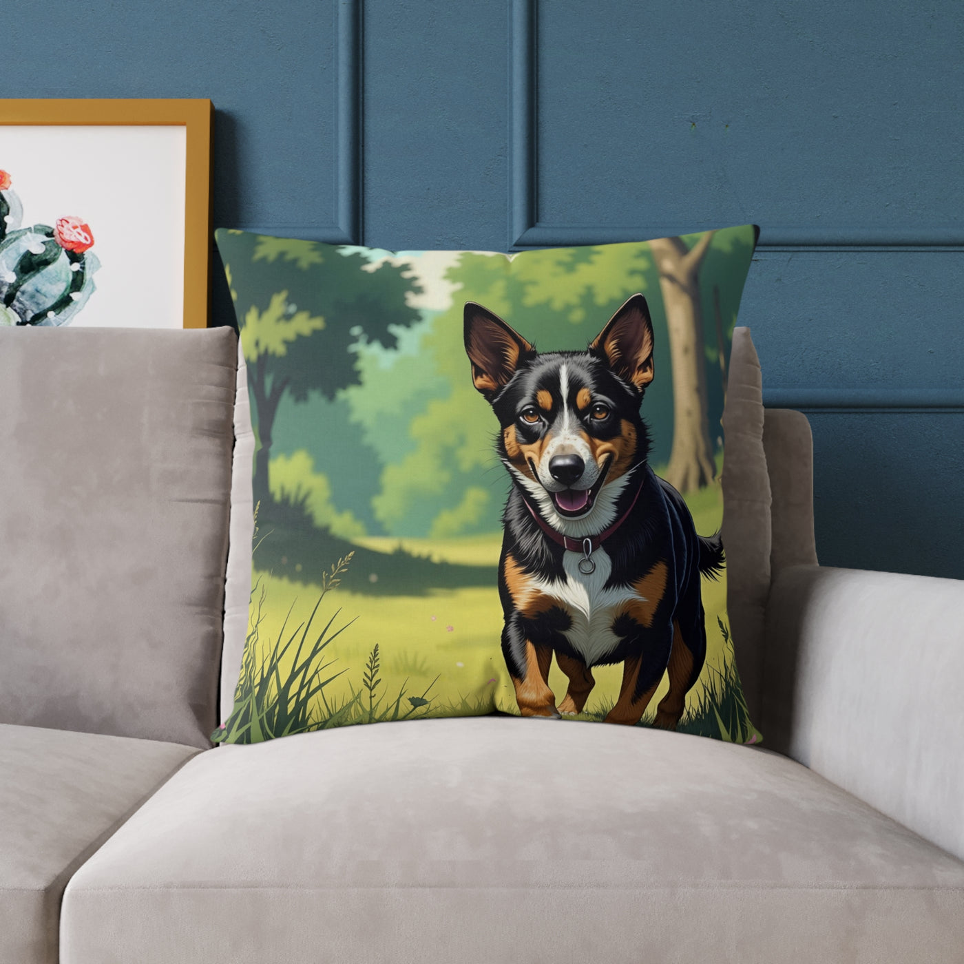 Dog Art style 1 Pillow, Pet Lover Gift, Home Decor, Animal Lover Cushion, Custom Pet Pillow