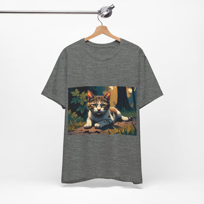 Cool Cat Graphic Tee style 2 - Unisex Jersey Short Sleeve Tee, Cat Lover Gift, Cute Cat T-Shirt, Casual Wear, Pet Owner Apparel