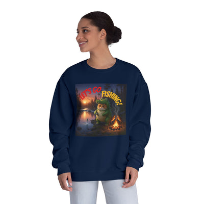 Crocodile Cat Fishing style 2 Unisex NuBlend® Crewneck Sweatshirt