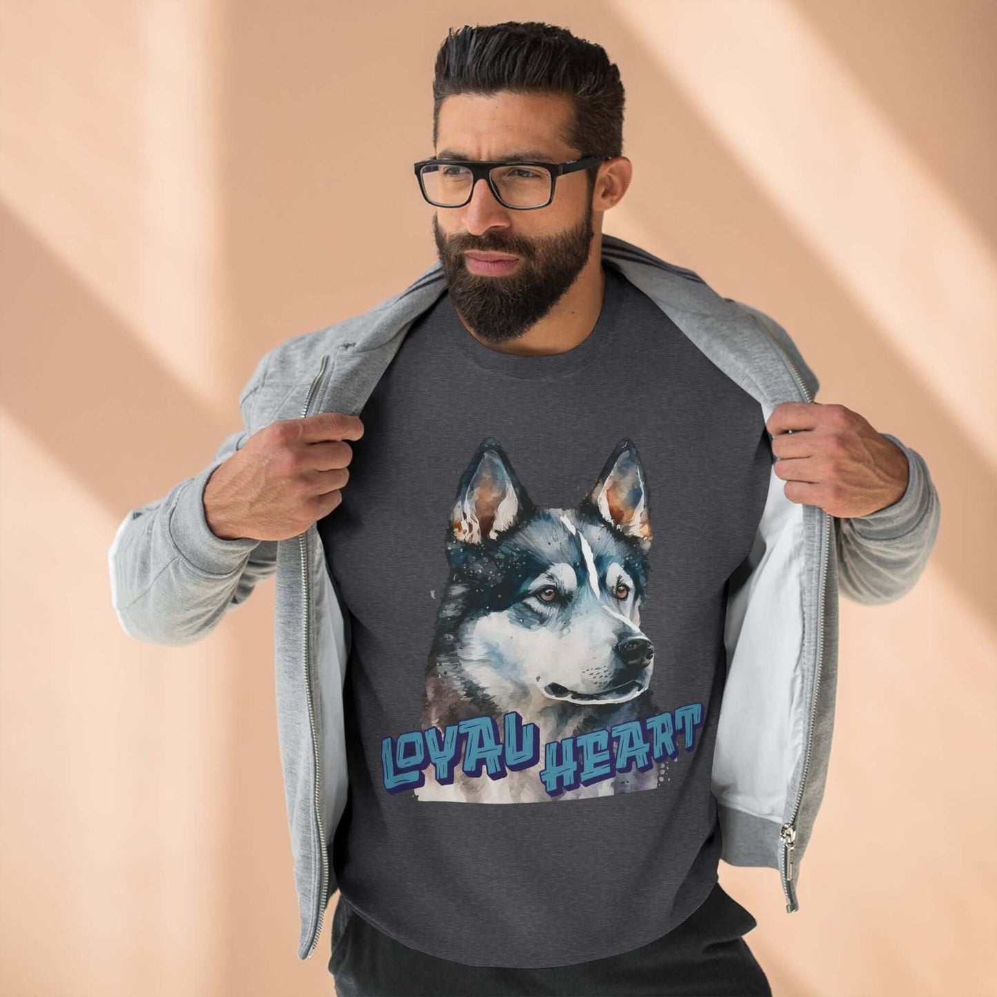 Loyal Heart Dog Lover Unisex Crewneck Sweatshirt style 3