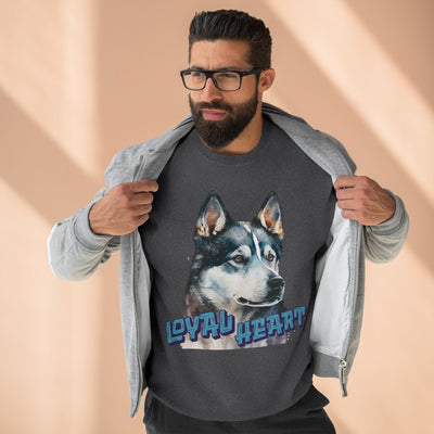 "Loyal Heart" Dog Lover style 3 Unisex Crewneck Sweatshirt