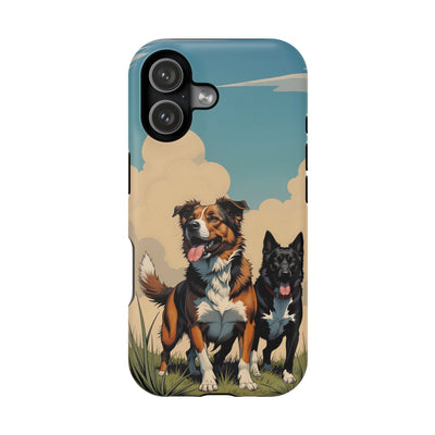 Dog Lovers' Magnetic Impact-Resistant Phone Case comic style 2, Cute Dog Design, Pet Owner Gift, Animal Lover Accessory, Birthday Gift for Dog Lovers