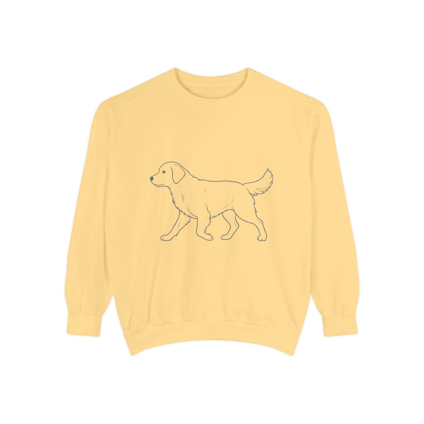 Walking Dog Shadow Cozy Graphic Unisex Crewneck Sweatshirt style 1