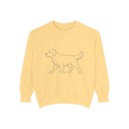 Walking Dog Shadow Cozy Graphic Unisex Crewneck Sweatshirt style 1