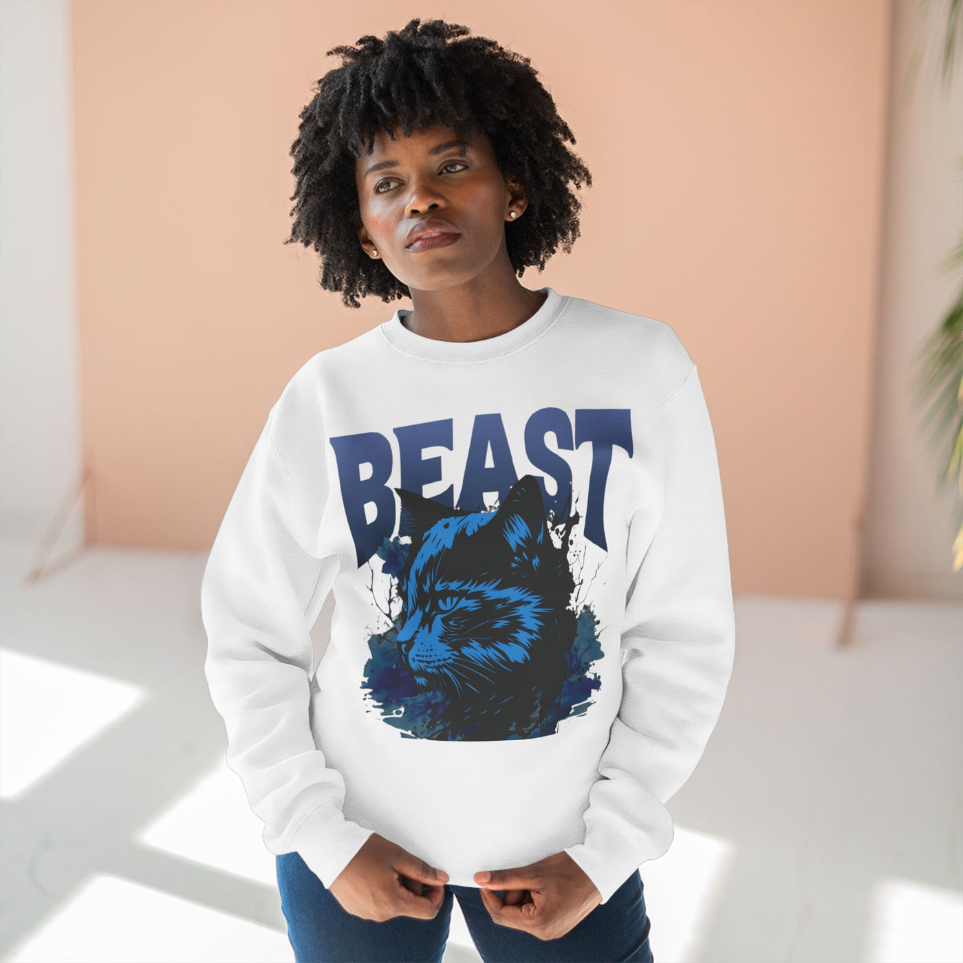 "Beast" Cat Lover style 1 Unisex Crewneck Sweatshirt