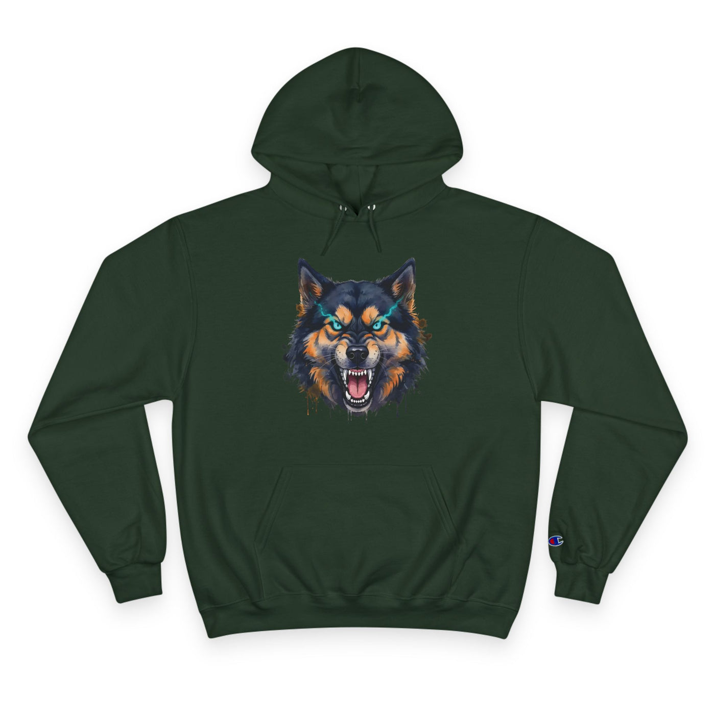 Angry Dog style 1 Men and Women Champion Hoodie