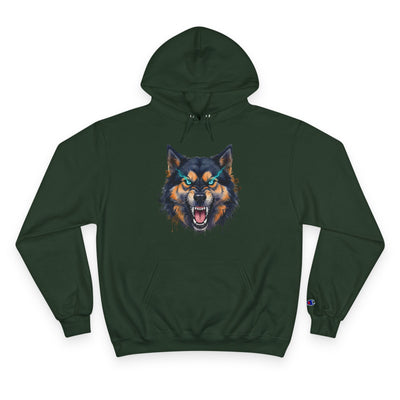Angry Dog style 1 Men and Women Champion Hoodie
