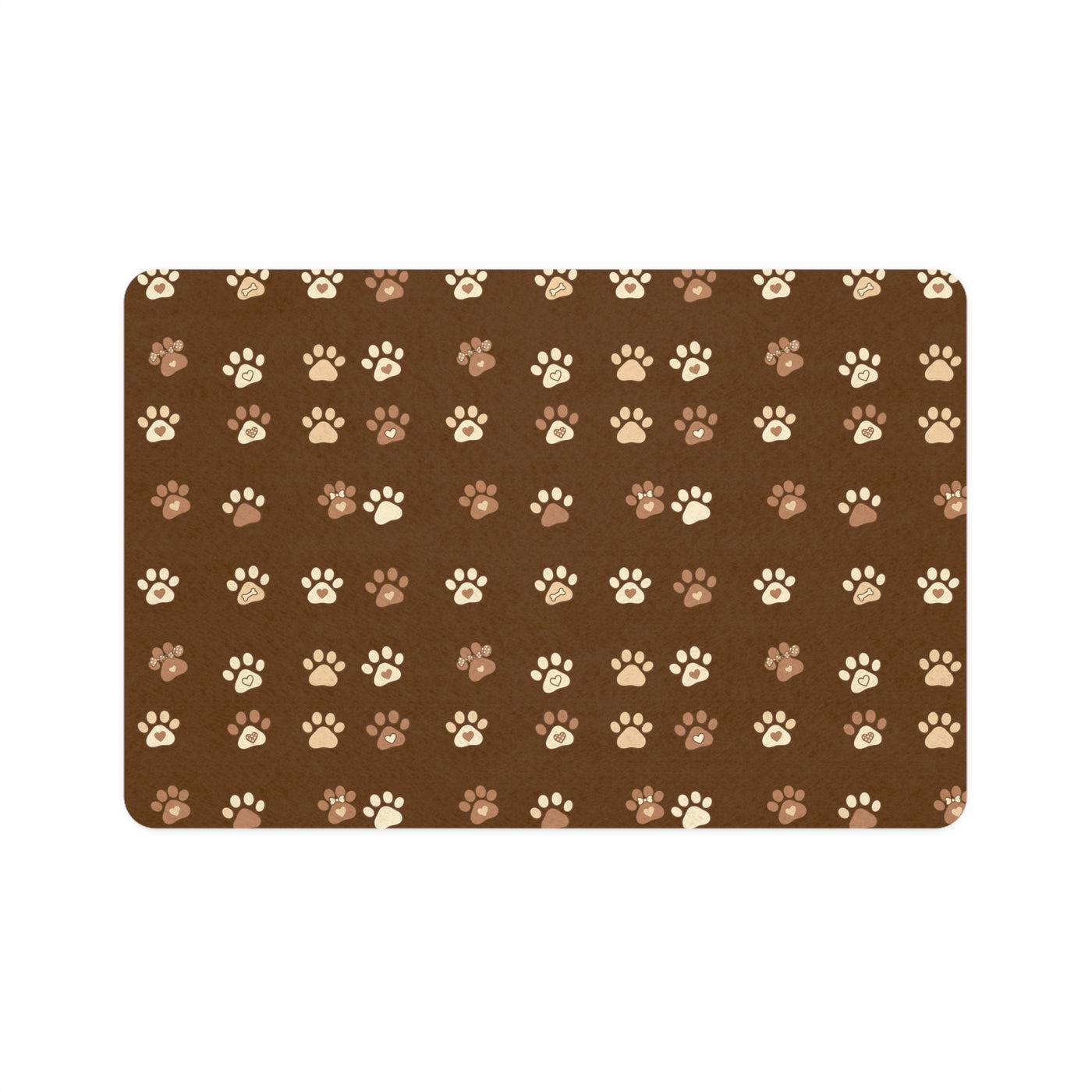 Cat/Dog Paw pattern style 1 Pet Food Mat (12x18)