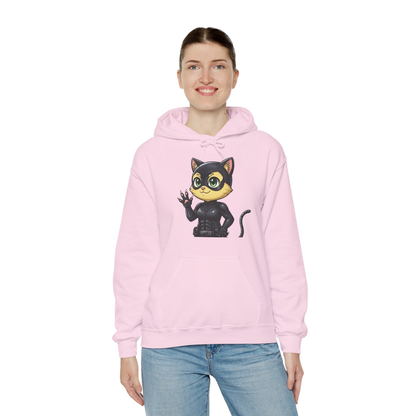 Cat cosplay Cat Woman Funny Design Unisex Hoodie style 2