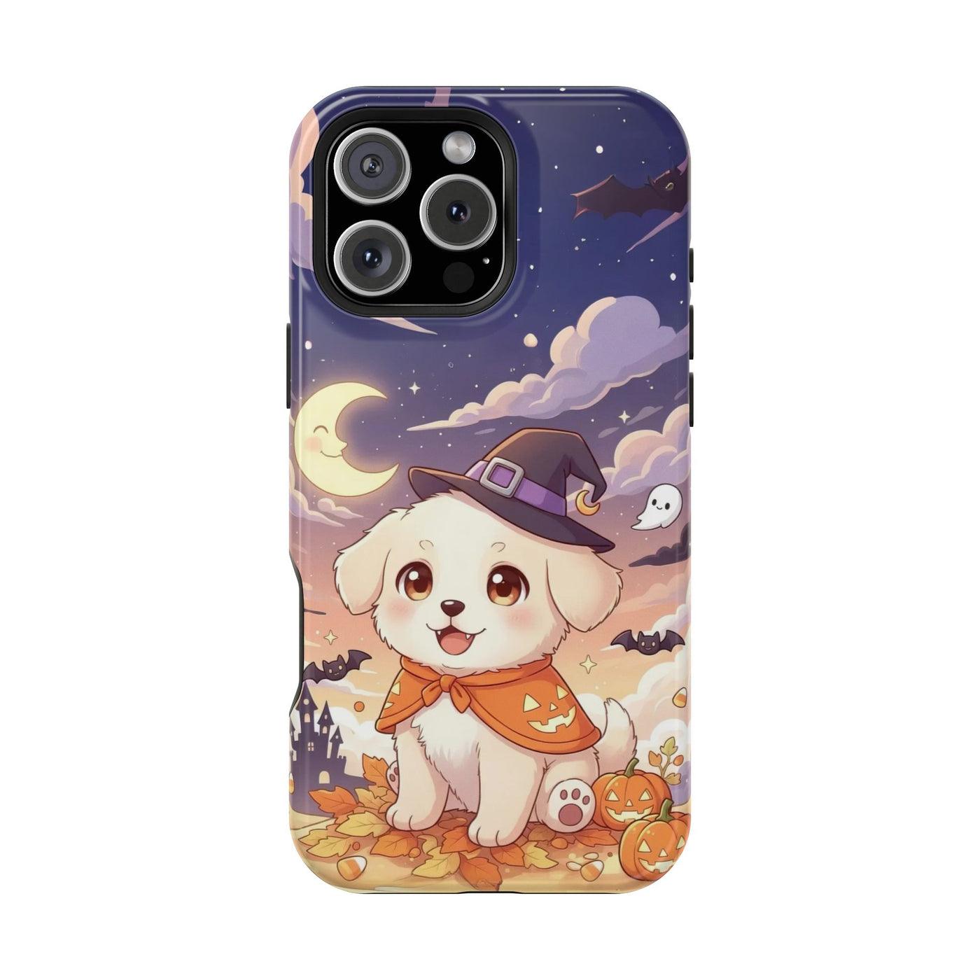 Halloween cute puppy anime style 2 Magnetic Impact-Resistant Phone Case, Cute Dog Design, Pet Owner Gift, Animal Lover Accessory, Birthday Gift for Dog Lovers