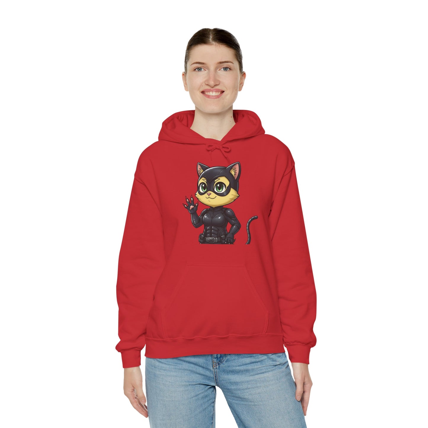Cat cosplay Cat Woman Funny Design Unisex Hoodie style 2