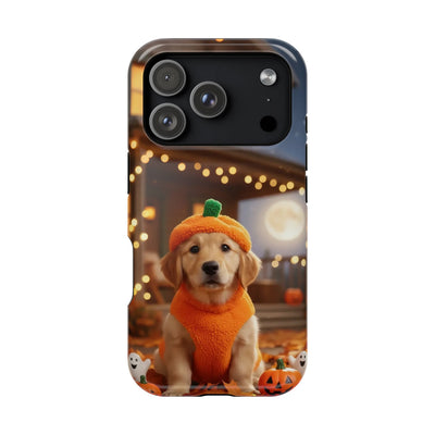 Halloween cute puppy photo style 3 Magnetic Impact-Resistant Phone Case, Cute Dog Design, Pet Owner Gift, Animal Lover Accessory, Birthday Gift for Dog Lovers