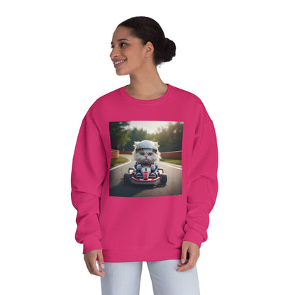 Go Kart Cat Unisex NuBlend Crewneck Sweatshirt style 1