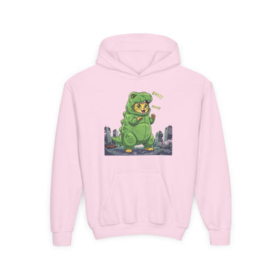 Cat cosplay Godzilla style 2 Unisex Kids Hoodie - Fun & Cozy Heavy Blend Sweatshirt with Cute Design