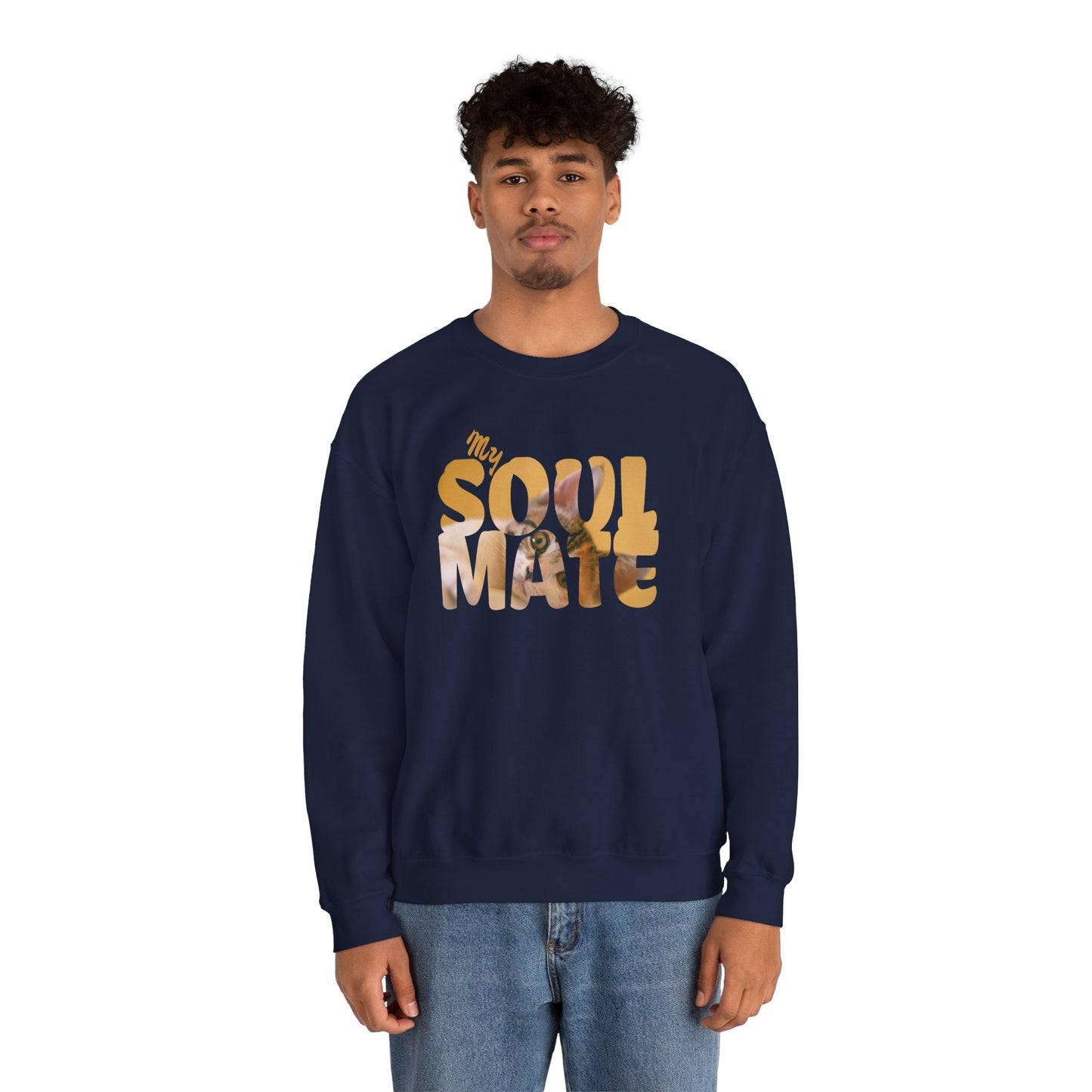 Cat My Soulmate Unisex Crewneck Sweatshirt