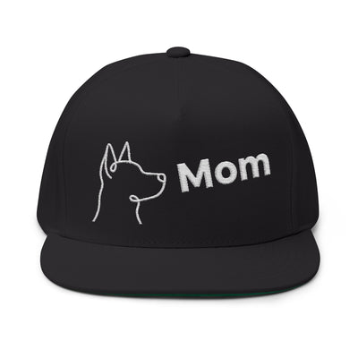 Dog Mom style 2 Flat Bill Cap | Stylish Pet Lover Hat | Perfect Gift for Dog Owners | Embroidered Dog Mom Cap | Fun Pet Accessories