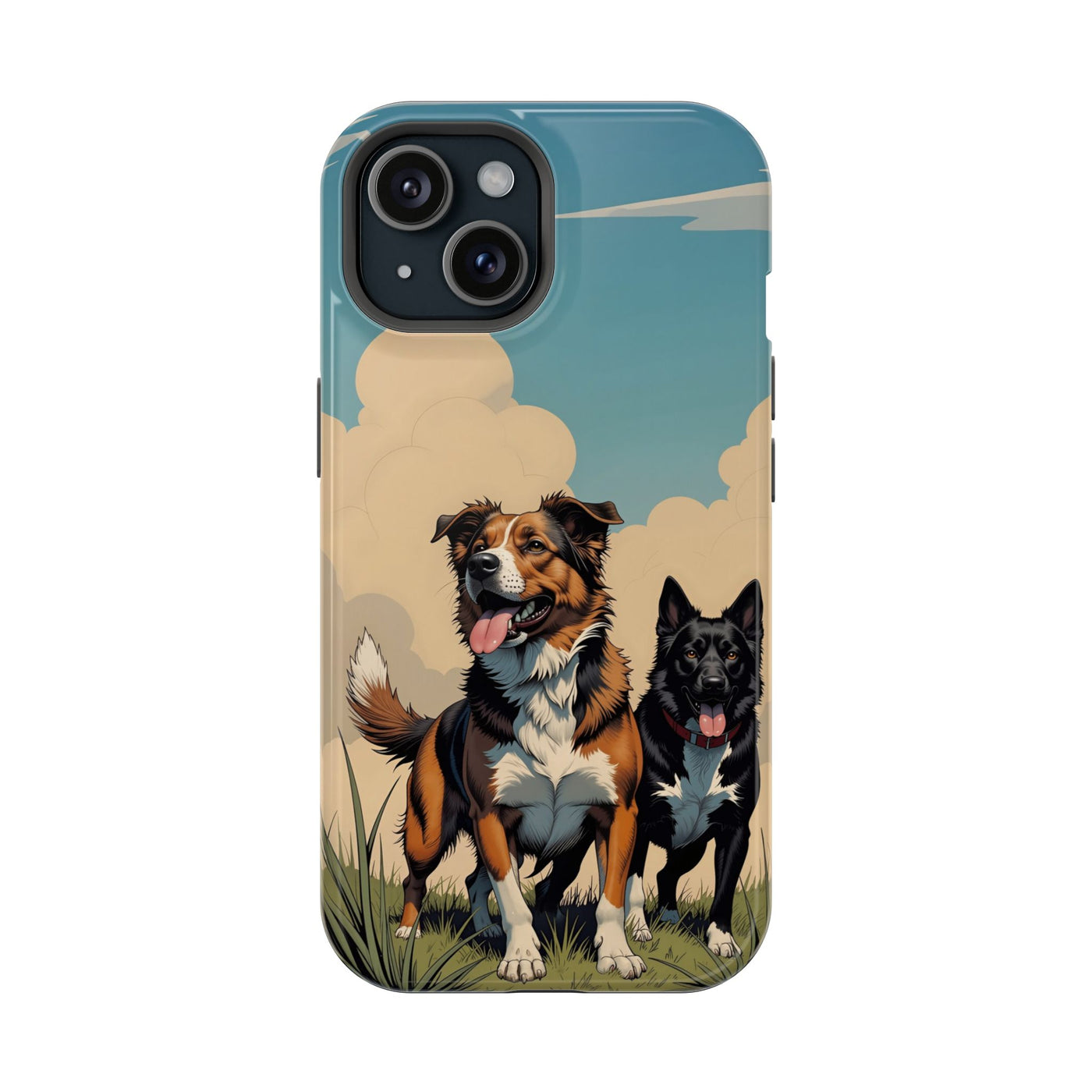 Dog Lovers' Magnetic Impact-Resistant Phone Case comic style 2, Cute Dog Design, Pet Owner Gift, Animal Lover Accessory, Birthday Gift for Dog Lovers