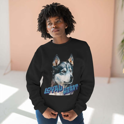 Loyal Heart Dog Lover Unisex Crewneck Sweatshirt style 3
