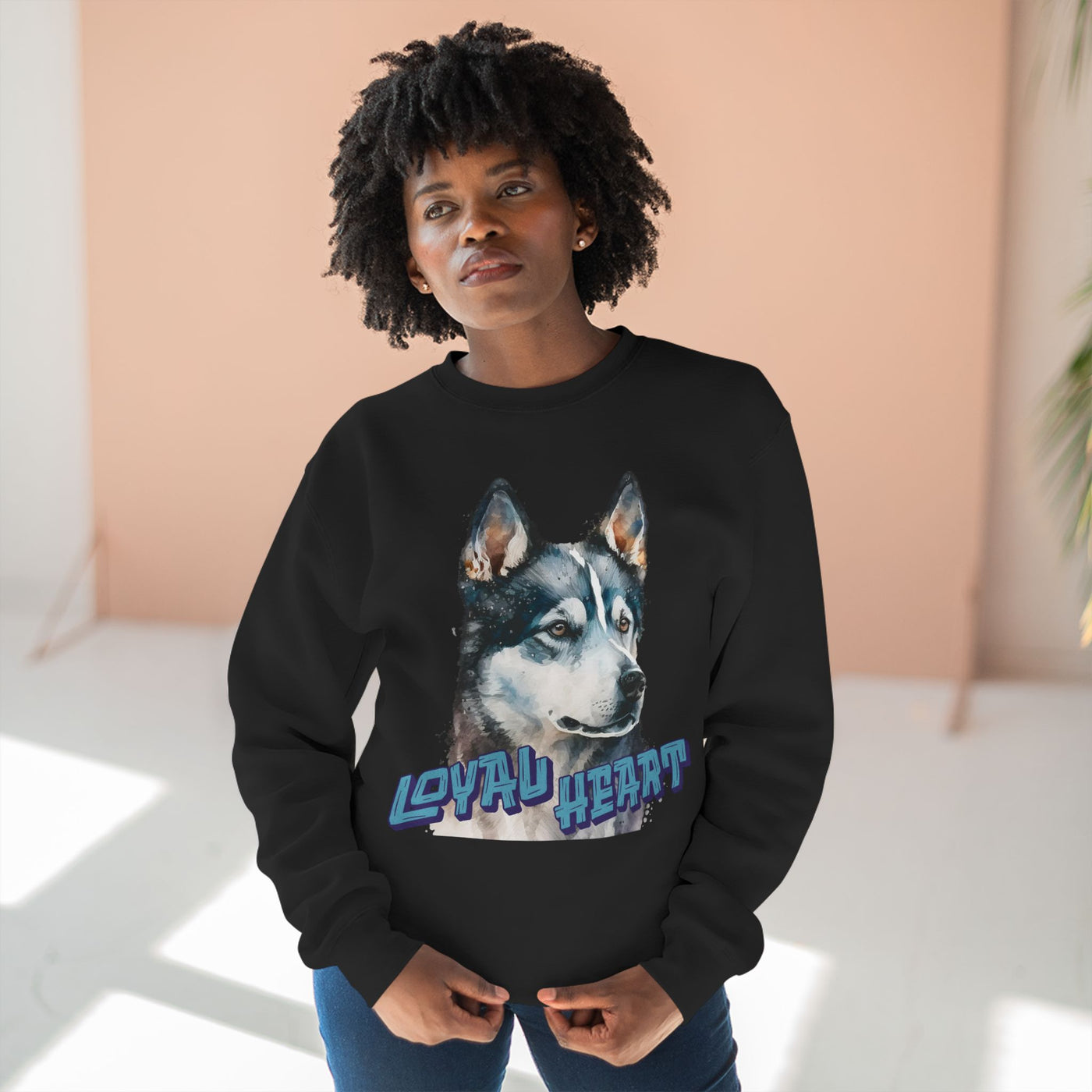 "Loyal Heart" Dog Lover style 3 Unisex Crewneck Sweatshirt