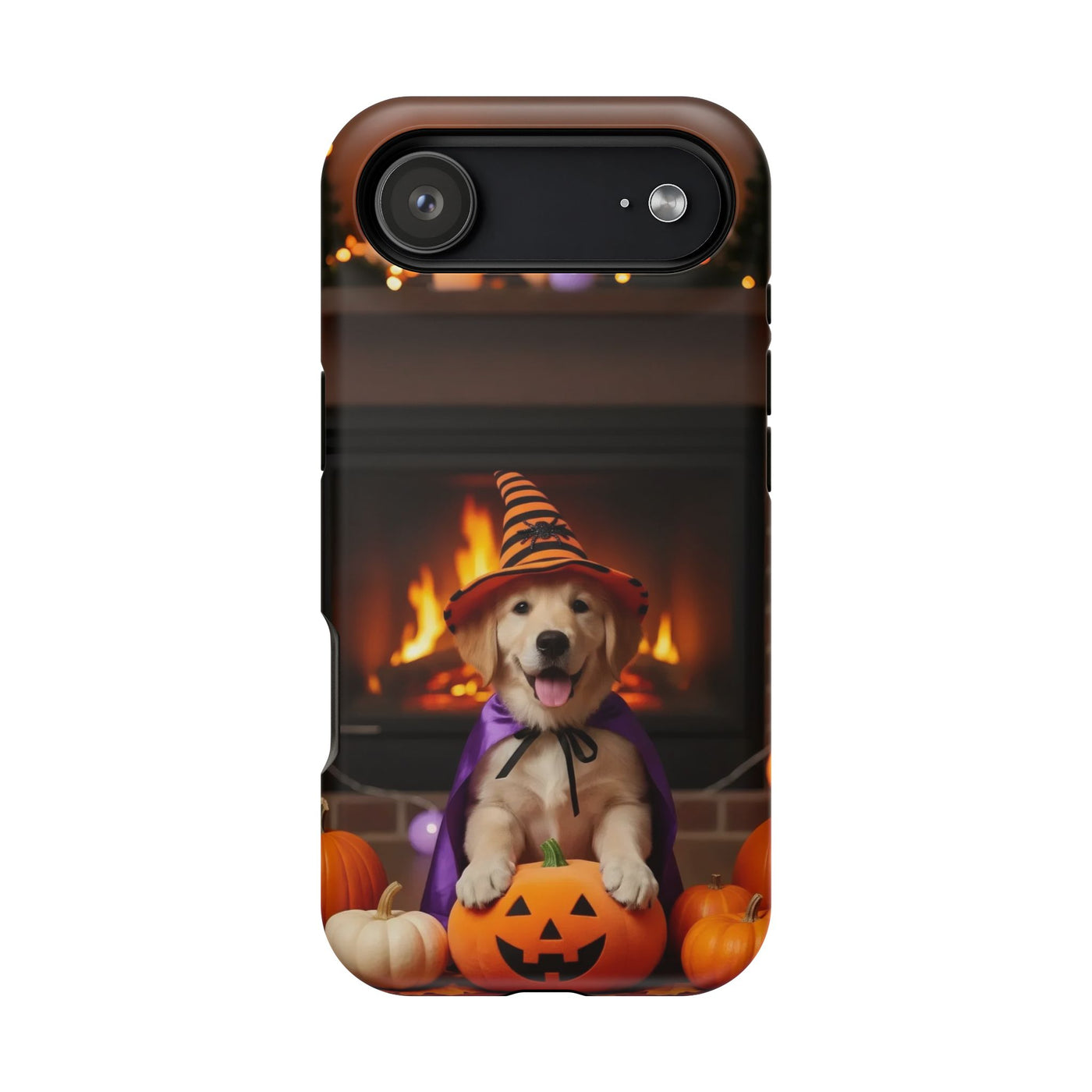 Halloween cute puppy photo style 1 Magnetic Impact-Resistant Phone Case, Cute Dog Design, Pet Owner Gift, Animal Lover Accessory, Birthday Gift for Dog Lovers